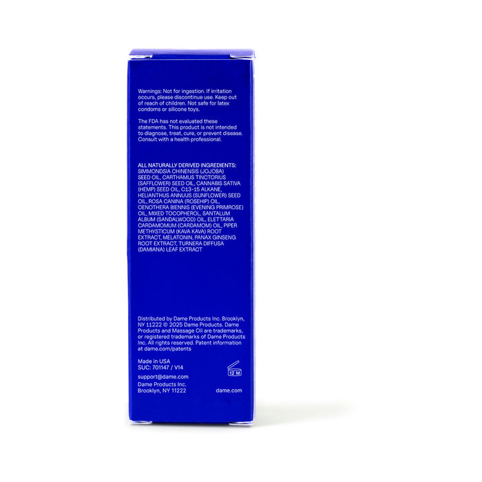 Dame Sex Oil Massage Oil 2 oz.