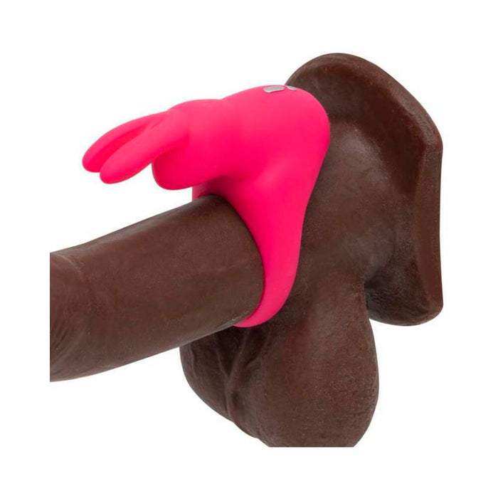 Happy Rabbit Rechargeable Silicone Cockring With Ears Pink