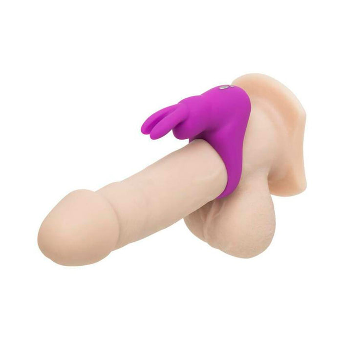 Happy Rabbit Rechargeable Silicone Cockring With Ears Purple