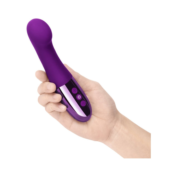 Le Wand Gee Rechargeable Silicone G-Spot Targeting Vibrator Dark Cherry