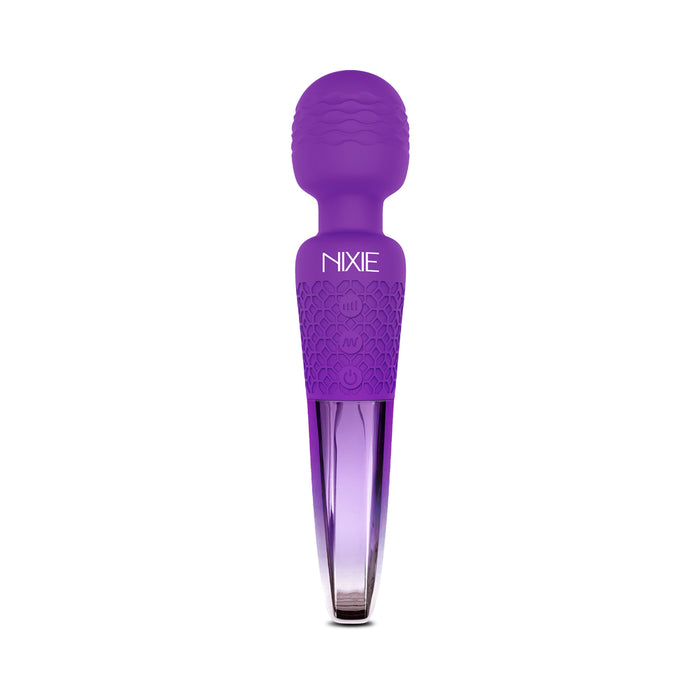 Nixie Rechargeable Wand Massager Purple Ombre Metallic
