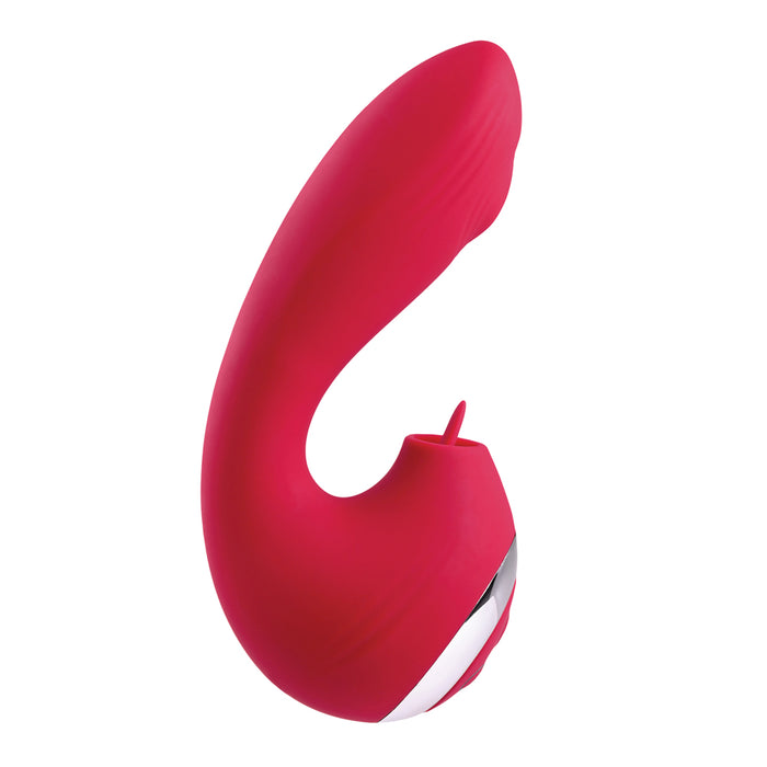 Adam & Eve Eve's Clit Loving Thumper Rechargeable Flicking Dual Stimulation Vibrator Pink