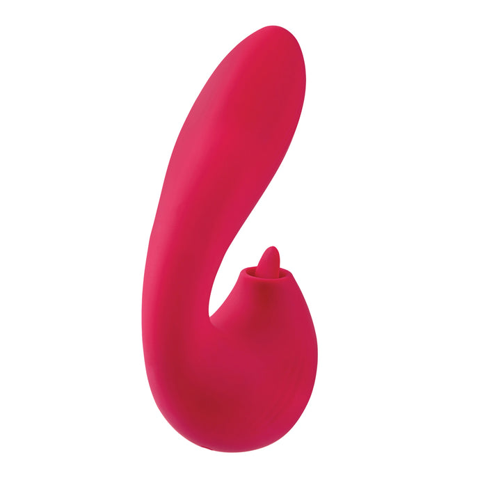 Adam & Eve Eve's Clit Loving Thumper Rechargeable Flicking Dual Stimulation Vibrator Pink
