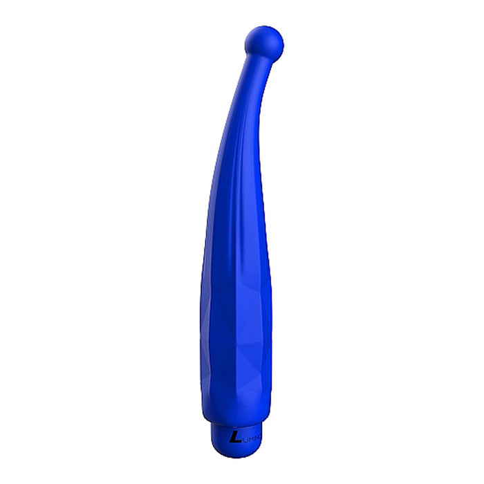 Luminous Lyra 10-Speed Bullet Vibrator With Silicone Pinpoint Sleeve Royal Blue