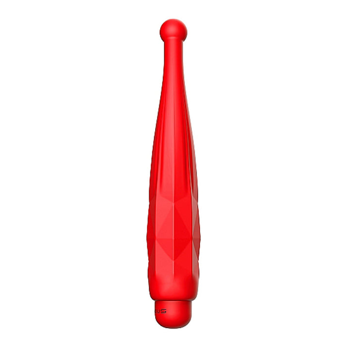 Luminous Lyra 10-Speed Bullet Vibrator With Silicone Pinpoint Sleeve Red