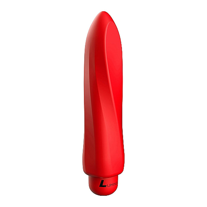 Luminous Myra 10-Speed Bullet Vibrator With Silicone Sleeve Red