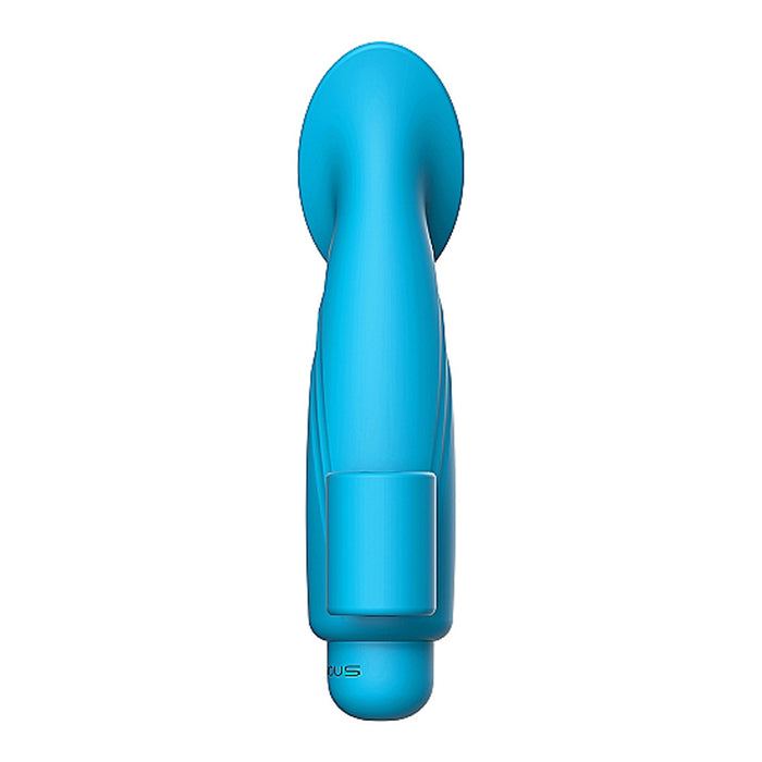 Luminous Thea 10-Speed Bullet Vibrator With Textured Silicone Finger Sleeve Turquoise