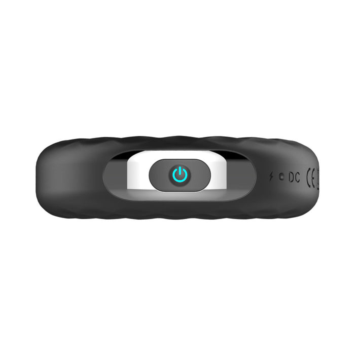 Forto F-15 Rechargeable Silicone Vibrating Cockring Black