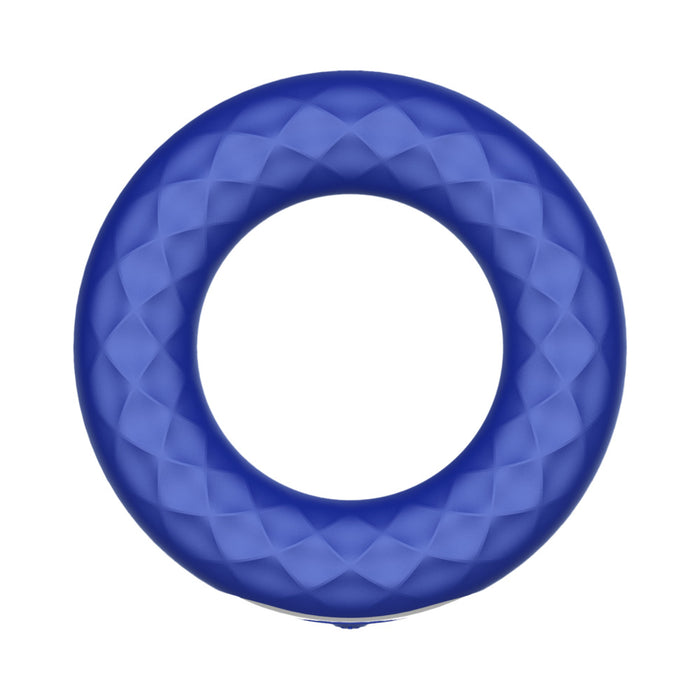 Forto F-15 Rechargeable Silicone Vibrating Cockring Blue