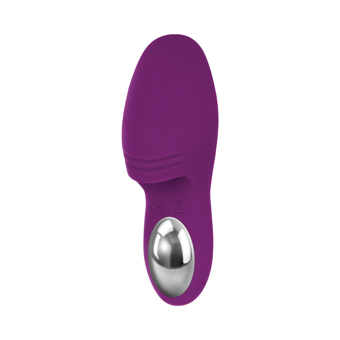 Evolved Sucker For You Rechargeable Silicone Suction Finger Vibrator Purple