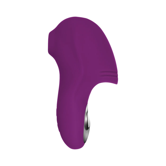 Evolved Sucker For You Rechargeable Silicone Suction Finger Vibrator Purple