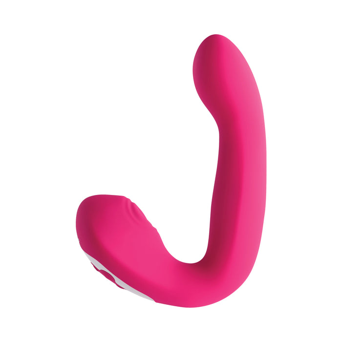 Evolved Buck Wild Rechargeable Silicone Dual Stimulator Pink