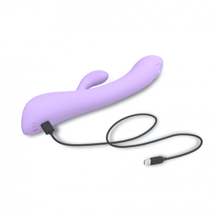 Love to Love Bunny & Clyde Rechargeable Tapping Rabbit Silicone Vibrator Viva Mauve