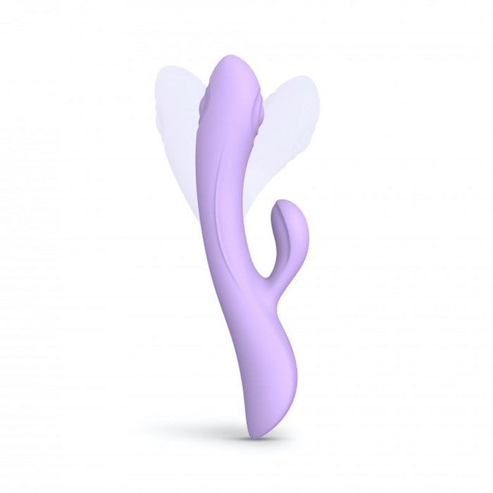 Love to Love Bunny & Clyde Rechargeable Tapping Rabbit Silicone Vibrator Viva Mauve