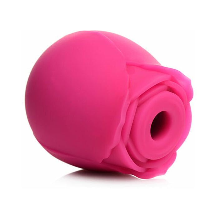 Curve Toys Gossip Cum Into Bloom Rechargeable Silicone Clitoral Stimulator Rose Crush Magenta