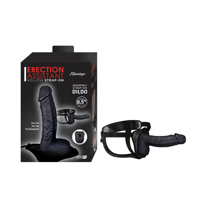Erection Assistant Hollow Strap-On 8.5 in. Black