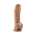 Au Naturel Big Boy 10 in. Posable Dual Density Dildo with Balls Tan