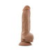 Au Naturel Big Boy 10 in. Posable Dual Density Dildo with Balls Tan