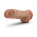Au Naturel Big Boy 10 in. Posable Dual Density Dildo with Balls Tan