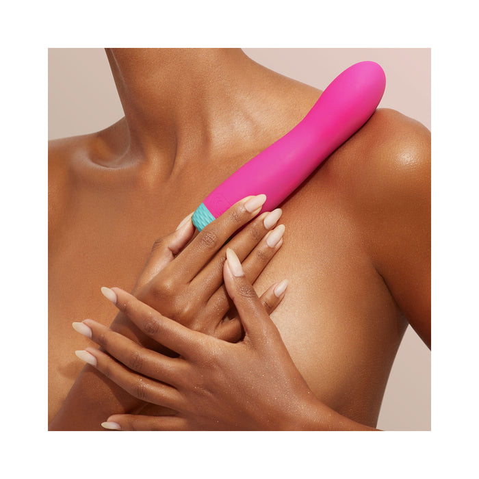 FemmeFunn Rora Rechargeable Silicone Rotating Bullet Vibrator Pink