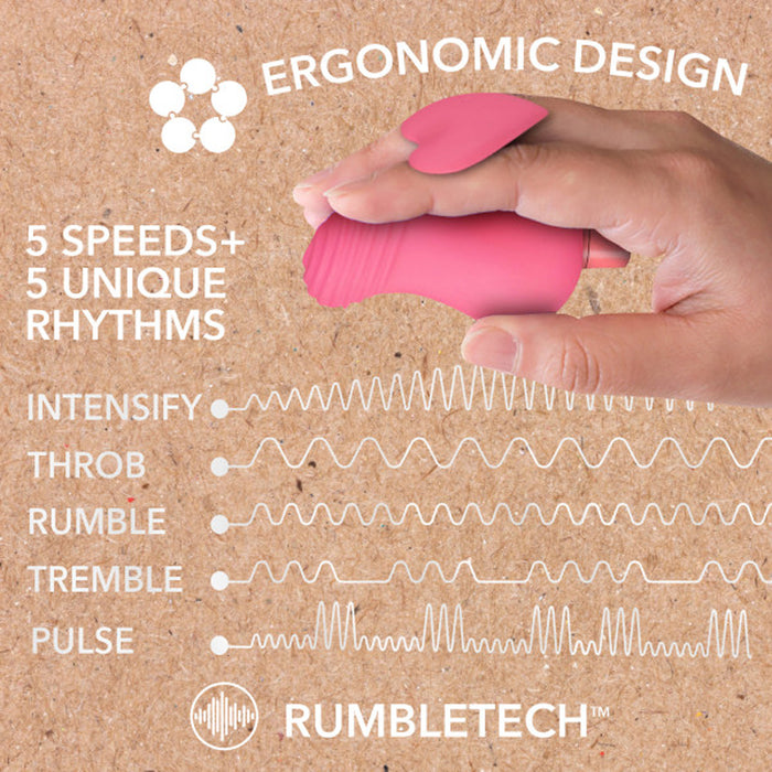 Gaia Eco Love Bullet Vibrator and Sleeve Coral