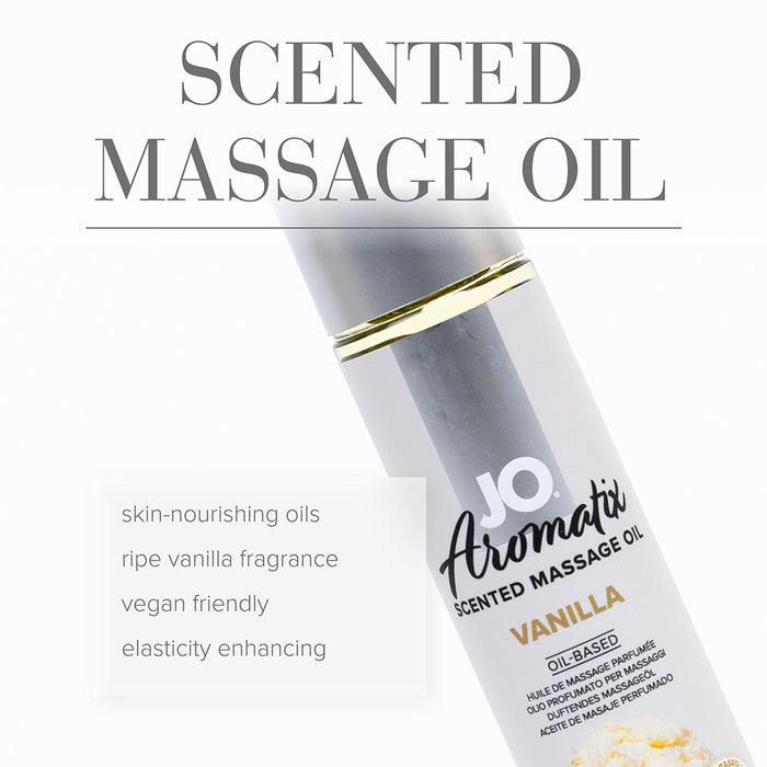 JO Aromatix Vanilla Scented Massage Oil 4 oz.