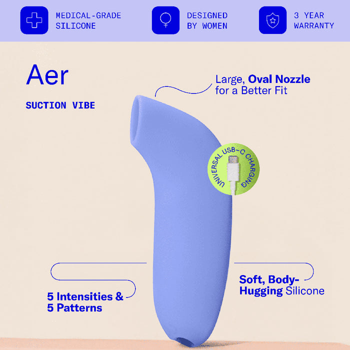 Dame Aer Suction Toy Periwinkle