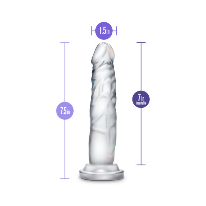 B Yours Diamond Crystal 7 in. Dildo Clear