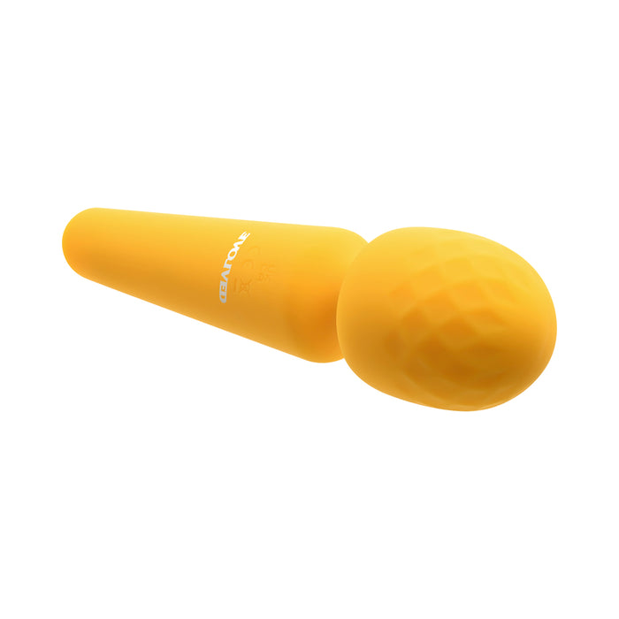 Evolved Sunshine Rechargeable Silicone Wand Vibrator Yellow