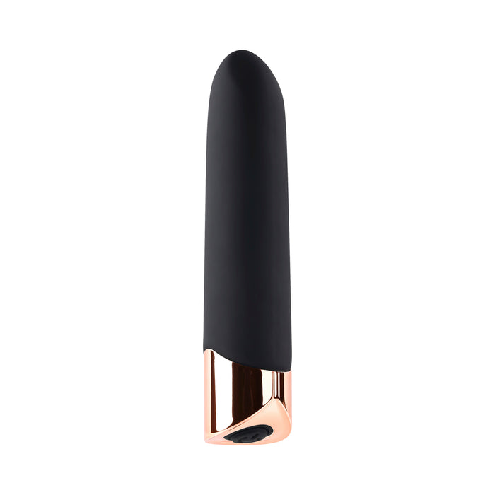 Gender X The Gold Standard Rechargeable Silicone Bullet Vibrator Black/Gold