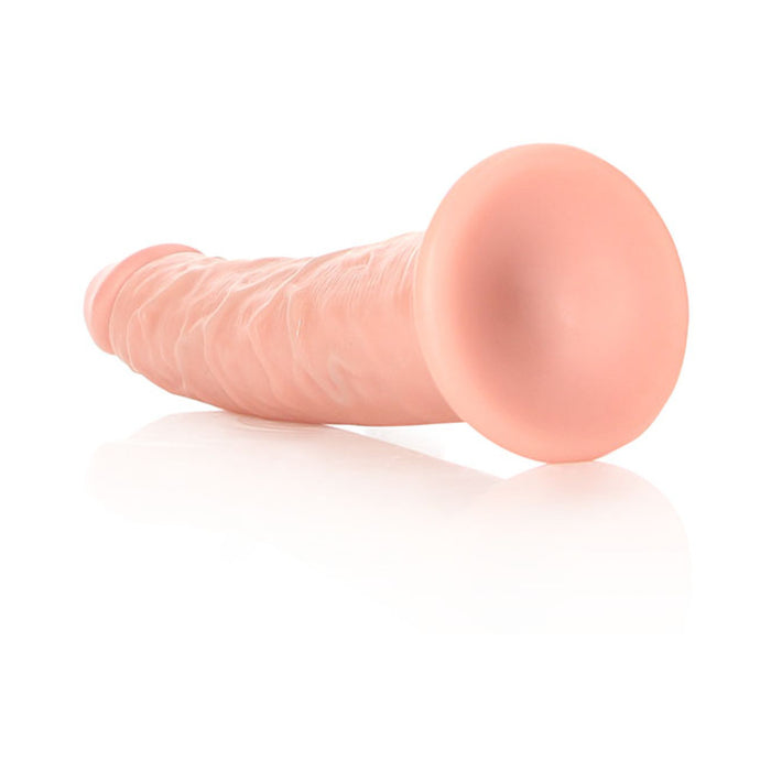 RealRock Realistic 6 in. Slim Dildo With Suction Cup Beige