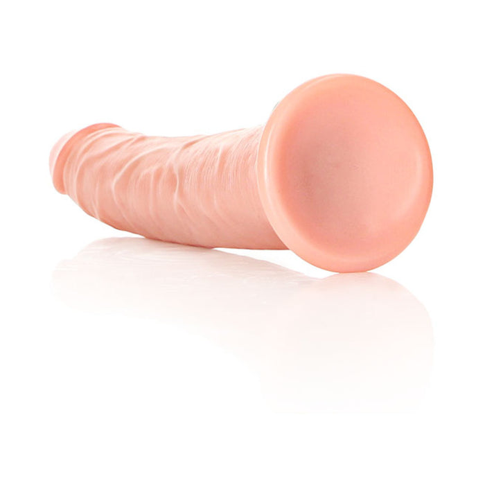 RealRock Realistic 7 in. Slim Dildo With Suction Cup Beige