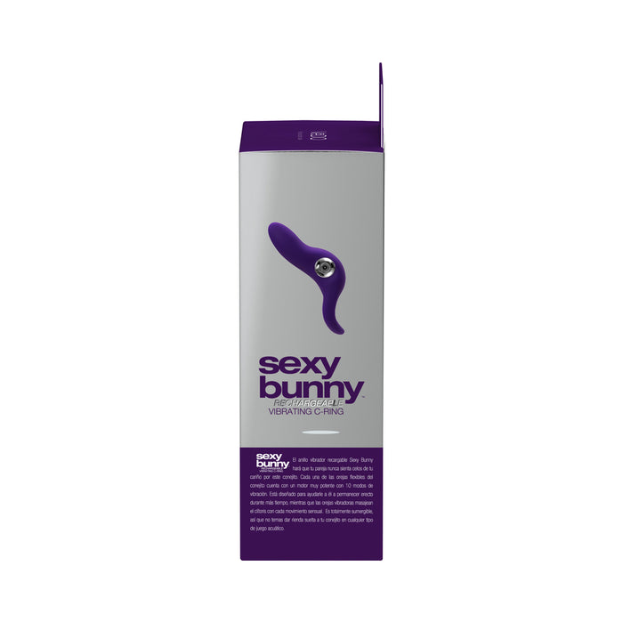 VeDO Sexy Bunny Rechargeable Vibrating C-Ring Deep Purple