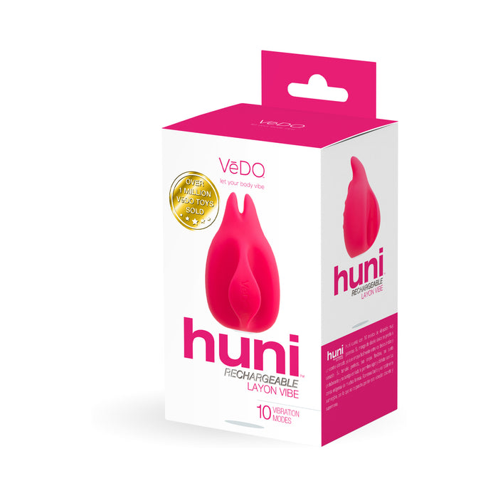Vedo Huni Rechargeable Finger Vibe Tease Me Foxy Pink