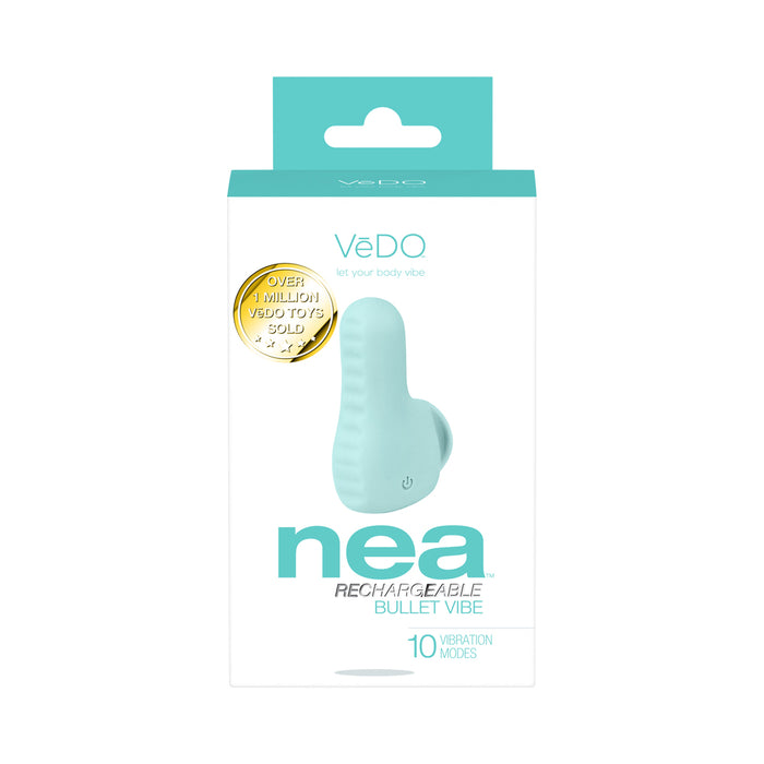 Vedo Nea Rechargeable Finger Vibe Tease Me Turquoise