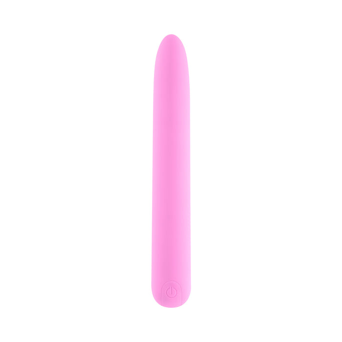 Evolved Carnation Rechargeable Silicone Slimline Vibrator Pink