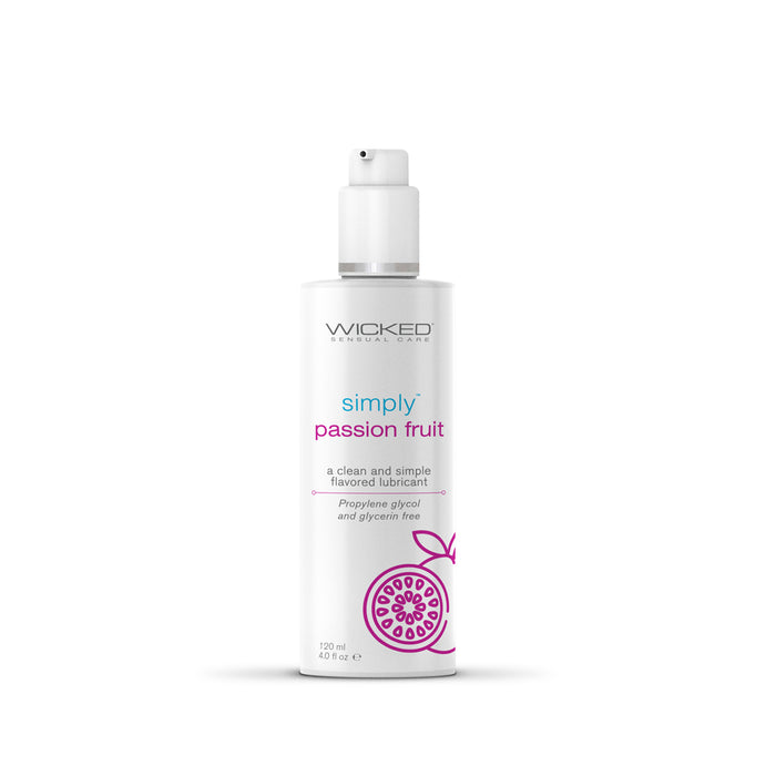 Simply Passion Fruit Flavored Water Based Lubricant 4 oz.