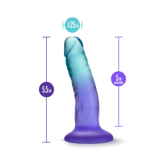 Blush B Yours Morning Dew 5 in. Dildo with Suction Cup Sapphire