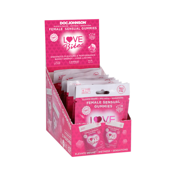 Love Bites Female Sensual Gummies 2-Pack 12-Piece Display