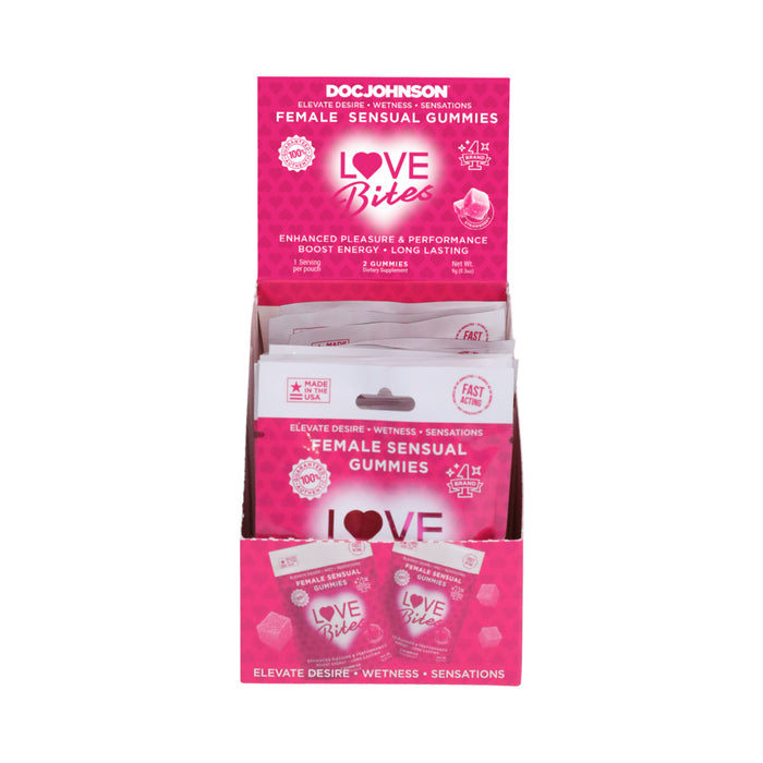 Love Bites Female Sensual Gummies 2-Pack 12-Piece Display
