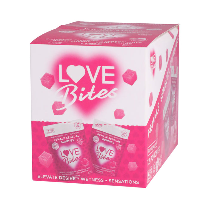 Love Bites Female Sensual Gummies 2-Pack 12-Piece Display