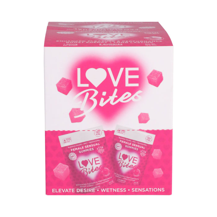 Love Bites Female Sensual Gummies 2-Pack 12-Piece Display