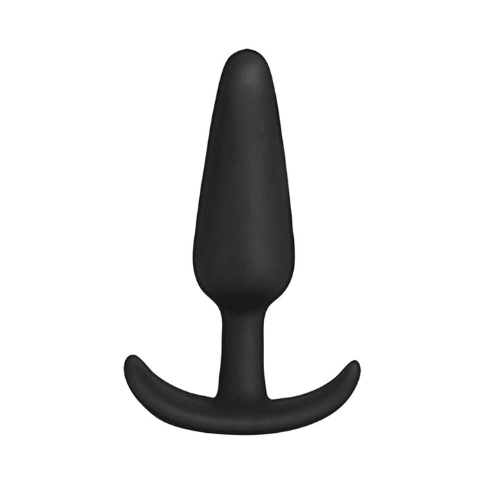 Doc Johnson Anal Plug Trainer Set In A Bag 3-Piece Silicone Black