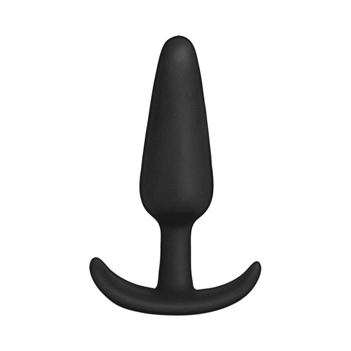 Doc Johnson Butt Plug In A Bag 3 in. Silicone Black