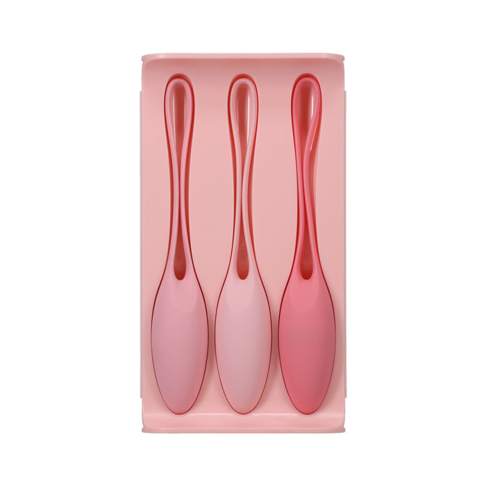 Doc Johnson Kegel Trainer Set In A Bag 3-Piece Silicone Pink