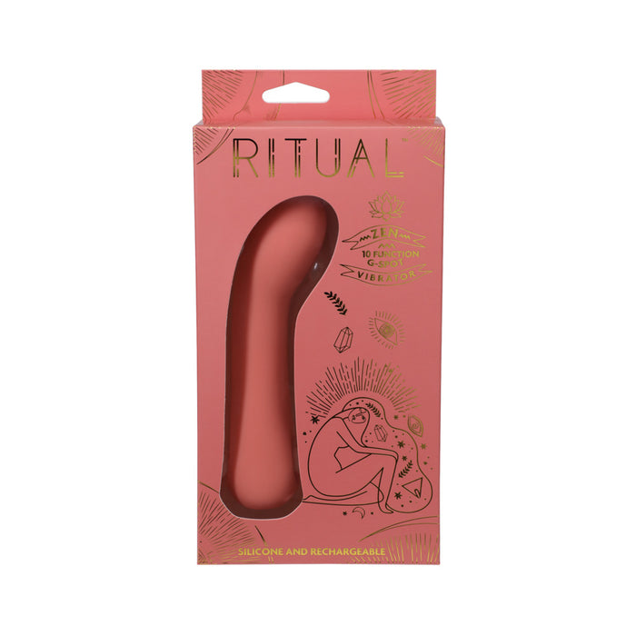 RITUAL Zen Rechargeable Silicone G-Spot Vibrator Coral