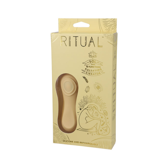 RITUAL Sol Rechargeable Silicone Pulsating Vibrator Yellow