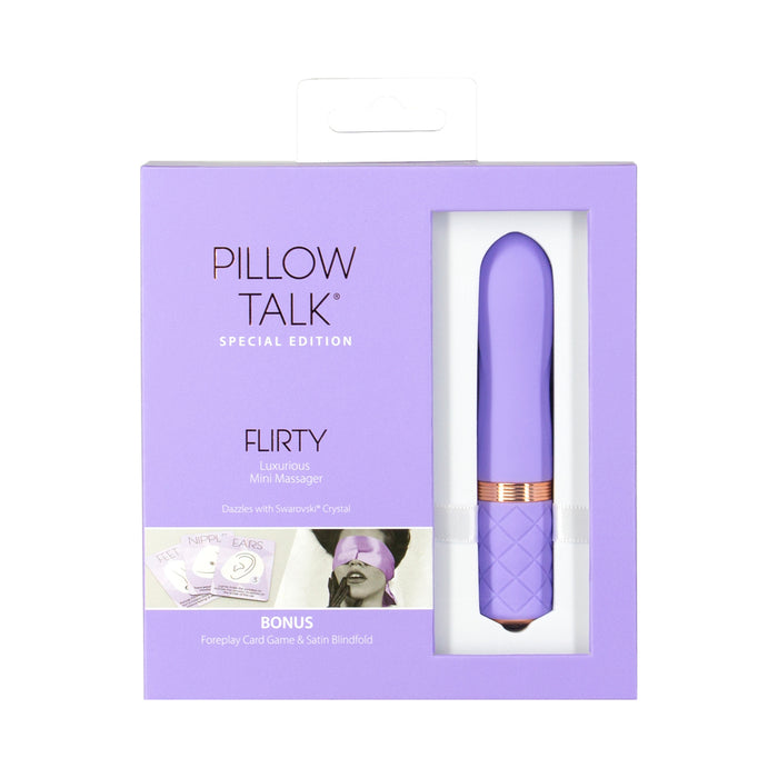 Pillow Talk Special Edition Flirty Mini Vibrator with Swarovski Crystal Purple