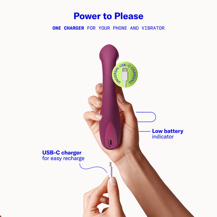 Dame Arc G-Spot Vibrator Plum