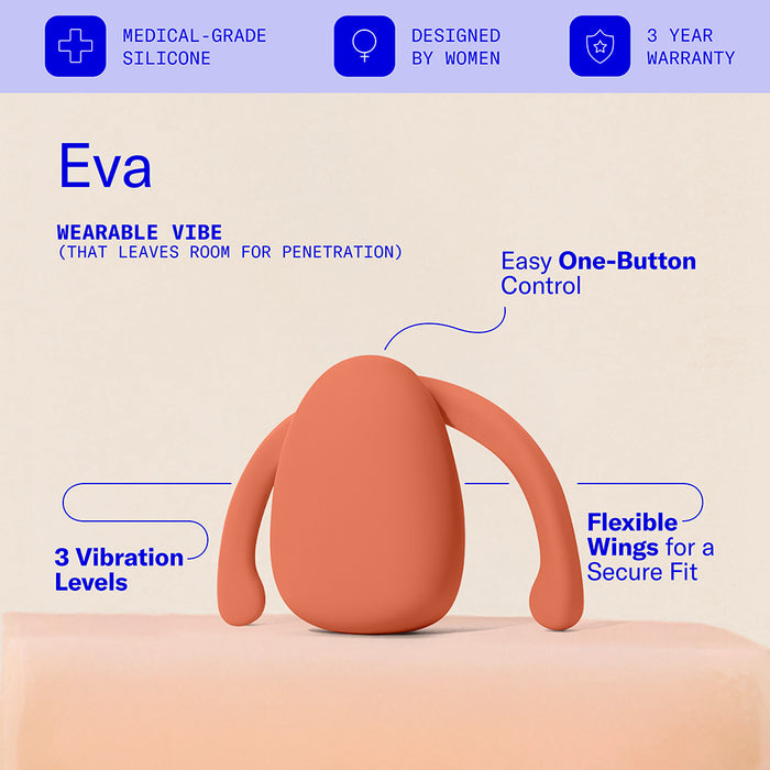 Dame Eva Couples Vibrator Papaya